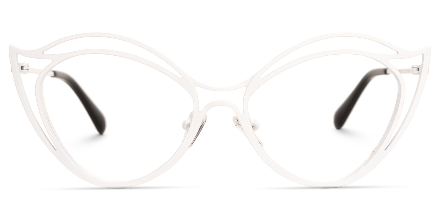 

Hilleary - Geometric White Eyeglasses