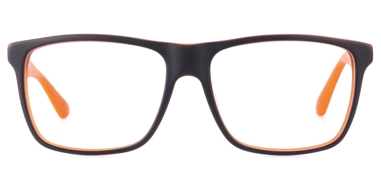 Elettra - Rectangle Orange Eyeglasses product detail 2