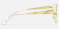 Solara - Aviator Gold Eyeglasses | Vooglam Side View