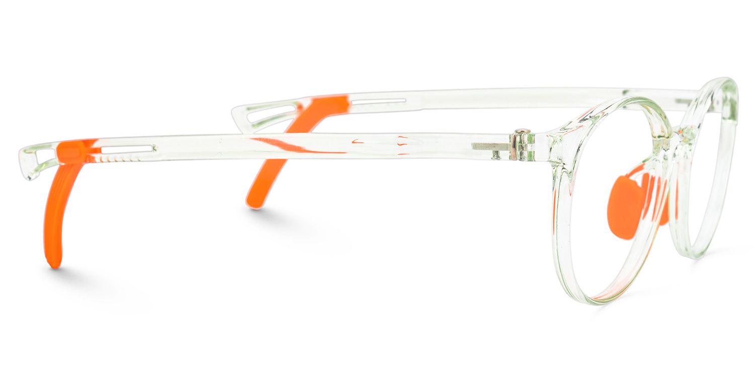 Joshua - Round Green Kids Eyeglasses | Vooglam 4
