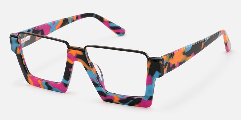 Dardhan - Rectangle Multicolor Eyeglasses