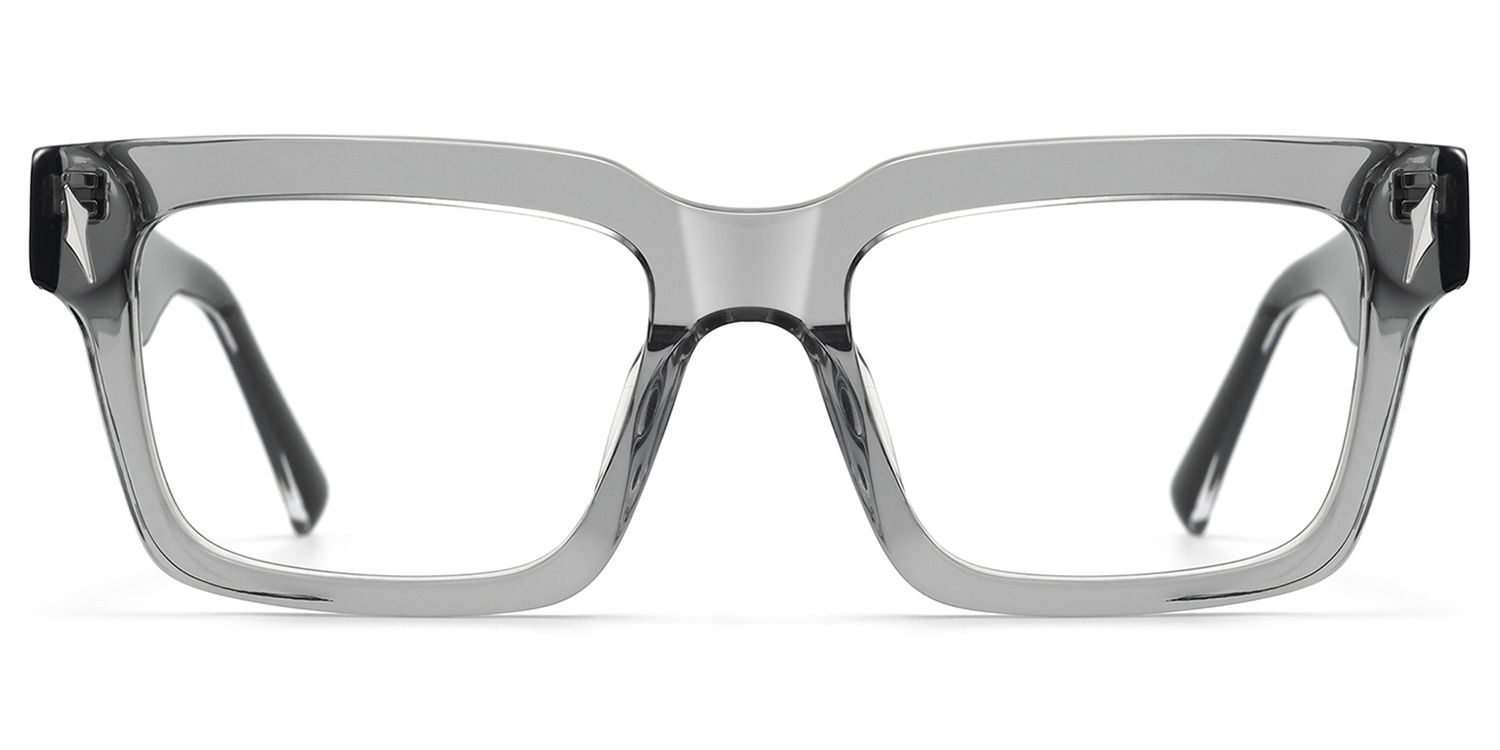 Razor - Rectangle Silver Eyeglasses | Vooglam Product Details 1