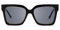Ibrahim - Square Black Sunglasses - 1