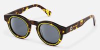 Pulse - Round Tortoise Sunglasses | Vooglam Front View
