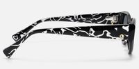 Meow - Cat Eye Black Sunglasses | Vooglam Side View