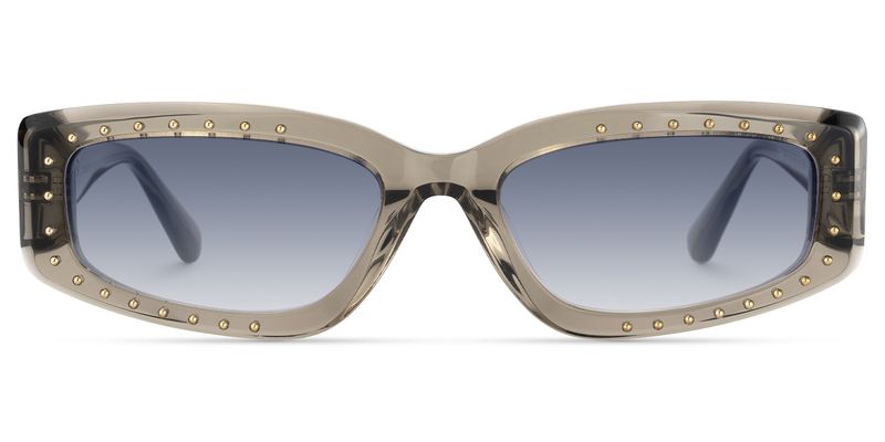 Quentin - Rectangle Grey Sunglasses
