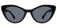 Naira - Cat Eye Black Prescription Sunglasses | Vooglam Angle View