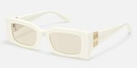 Aurelia - Rectangle White Sunglasses