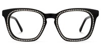 Adsila - Square Black Eyeglasses - 2