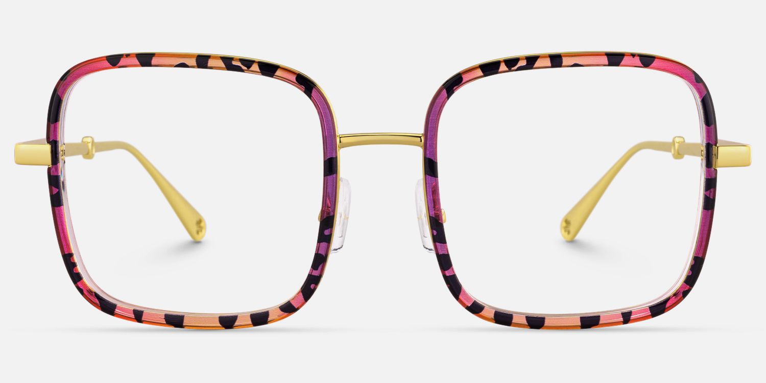 Jace - Funky Bohemian Patterned Square Glasses | Vooglam