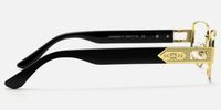 Cypher - Rectangle Gold Eyeglasses | Vooglam Side View