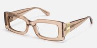 Aurelia - Rectangle Champagne Eyeglasses