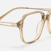 Odyssey - Square Brown Eyeglasses | Vooglam Design Details