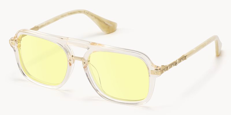 Marfa - Aviator Yellow Sunglasses