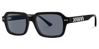 Narges - Rectangle Black Sunglasses - 2