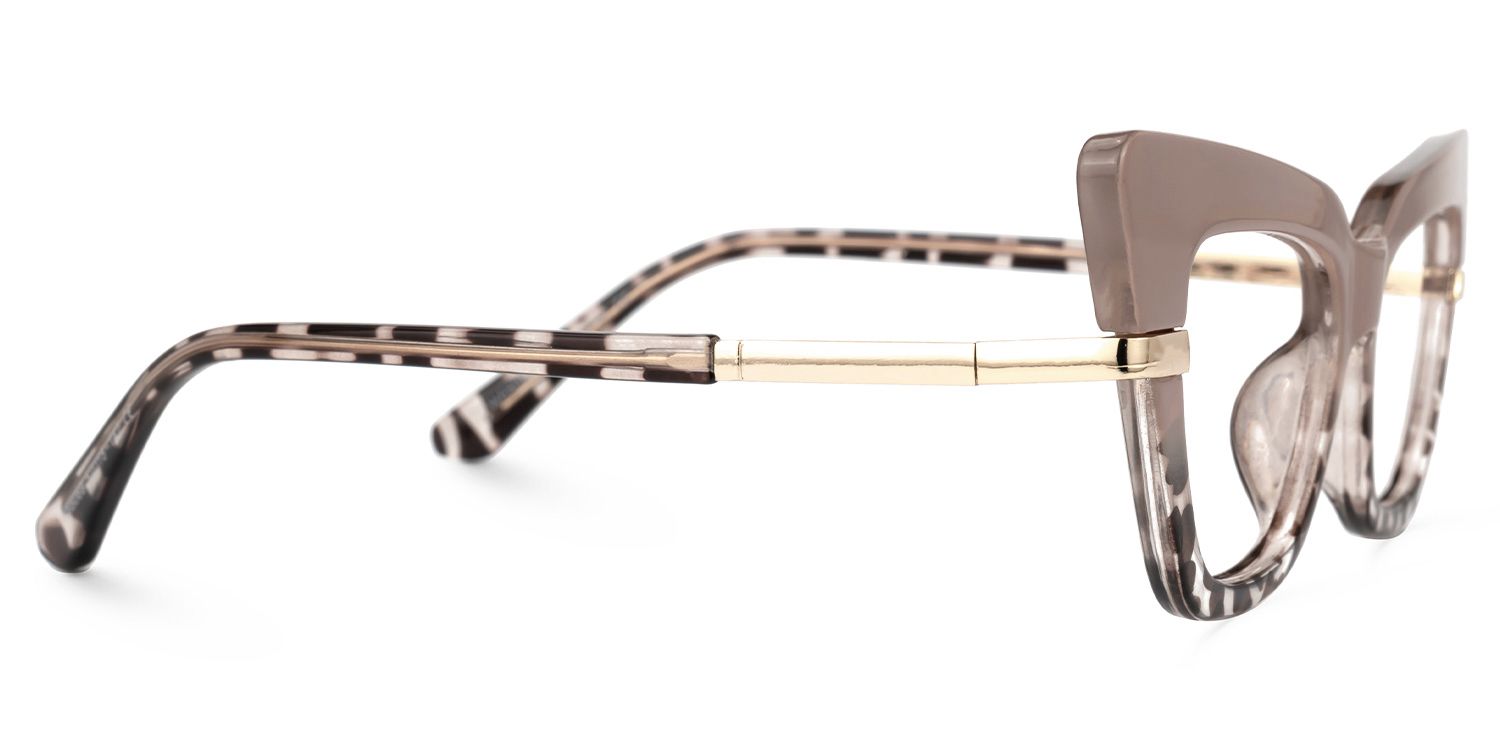 Ismail - Cat Eye Tortoise Eyeglasses | Vooglam 4