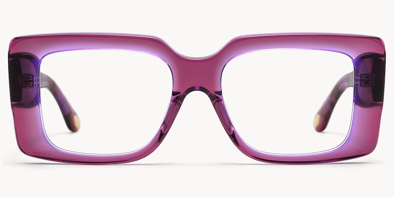 Kente - Rectangle Purple Eyeglasses