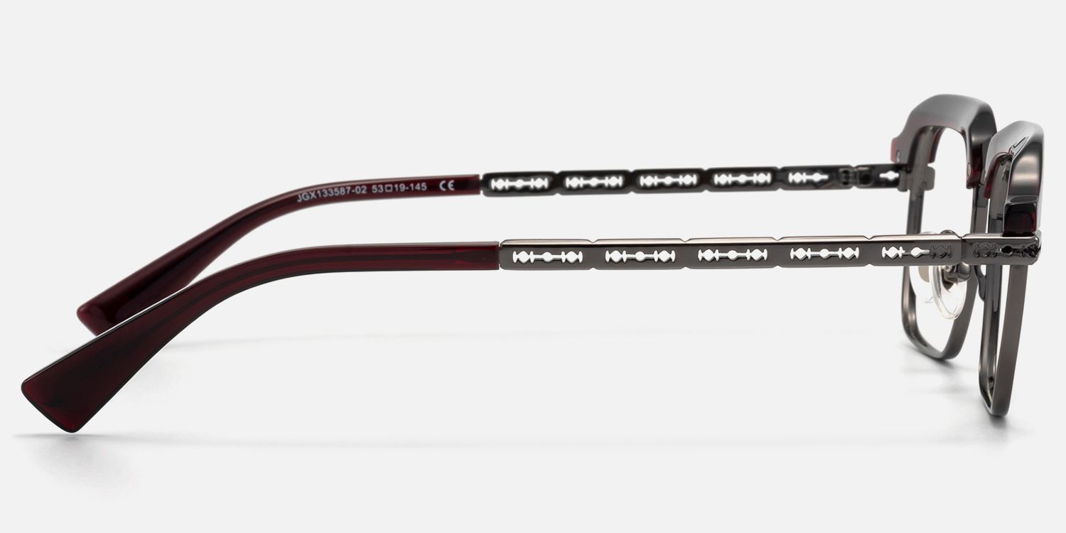 Archive - Rectangle Red Eyeglasses product detail 3