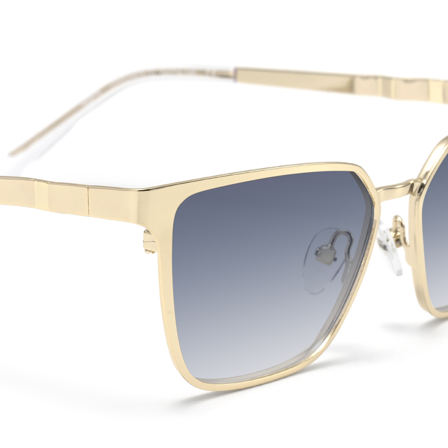 Hologram - Rectangle Gold Sunglasses - 5