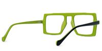Ilene - Aviator Black/Green Eyeglasses | Vooglam Side View