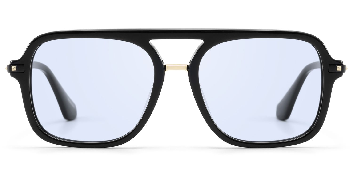 Marfa - Light Tint Aviator Black Sunglasses | Vooglam Product Details 1