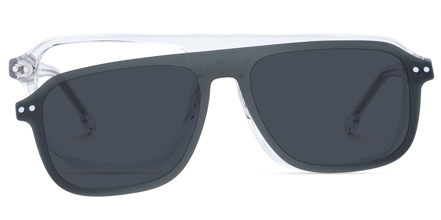 Naiser - Aviator Crystal Sunglasses by Vooglam - Angle View