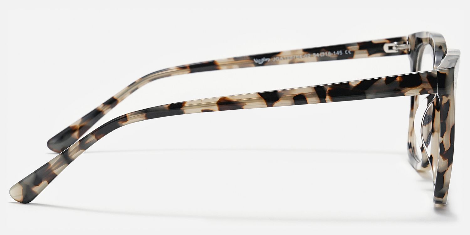 Kaiser - Square Tortoise Eyeglasses | Vooglam Side View