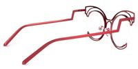 Maggie - Cat Eye Red Eyeglasses | Vooglam Side View