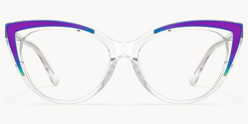 Langley - Cat Eye Transparent Eyeglasses
