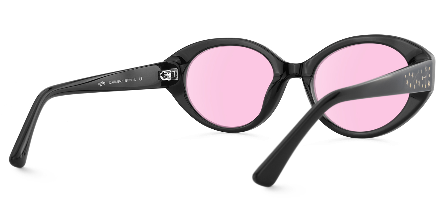 Starlust - Oval Black Sunglasses - 3