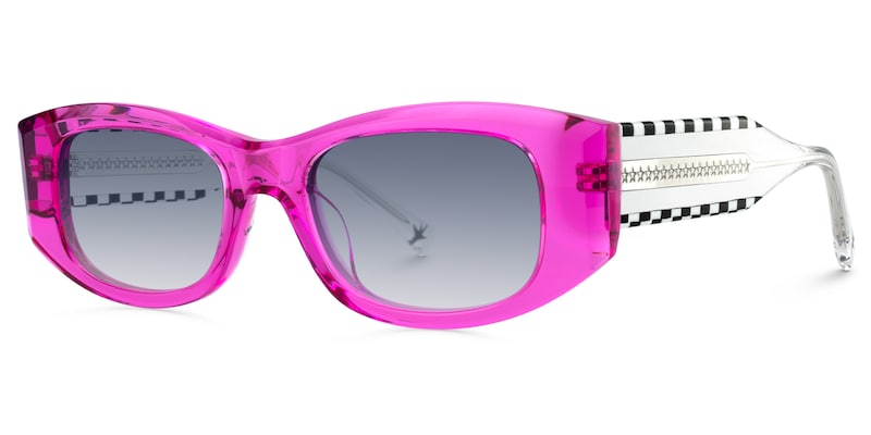Banksy - Rectangle Purple Sunglasses