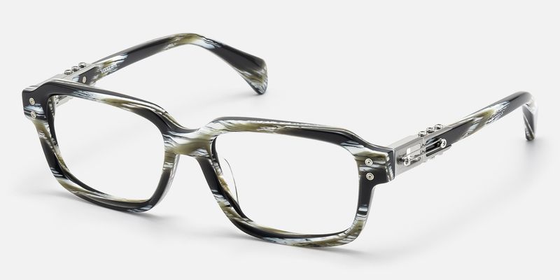 Anacortes - Gray Horn Rim Guitar Temple Glasses | Vooglam