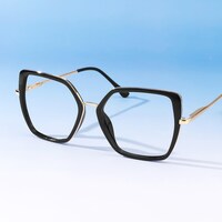 Demia - Square Black Eyeglasses - 1