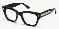 Asante - Square Black Eyeglasses - 4