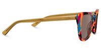 Sanchez - Rectangle Blue/Orange Sunglasses | Vooglam 