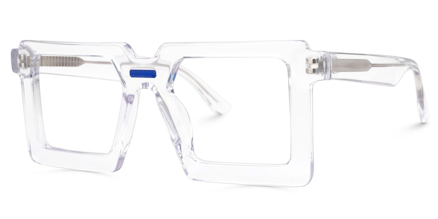 Ekavali - Square Crystal Eyeglasses | Vooglam Front View