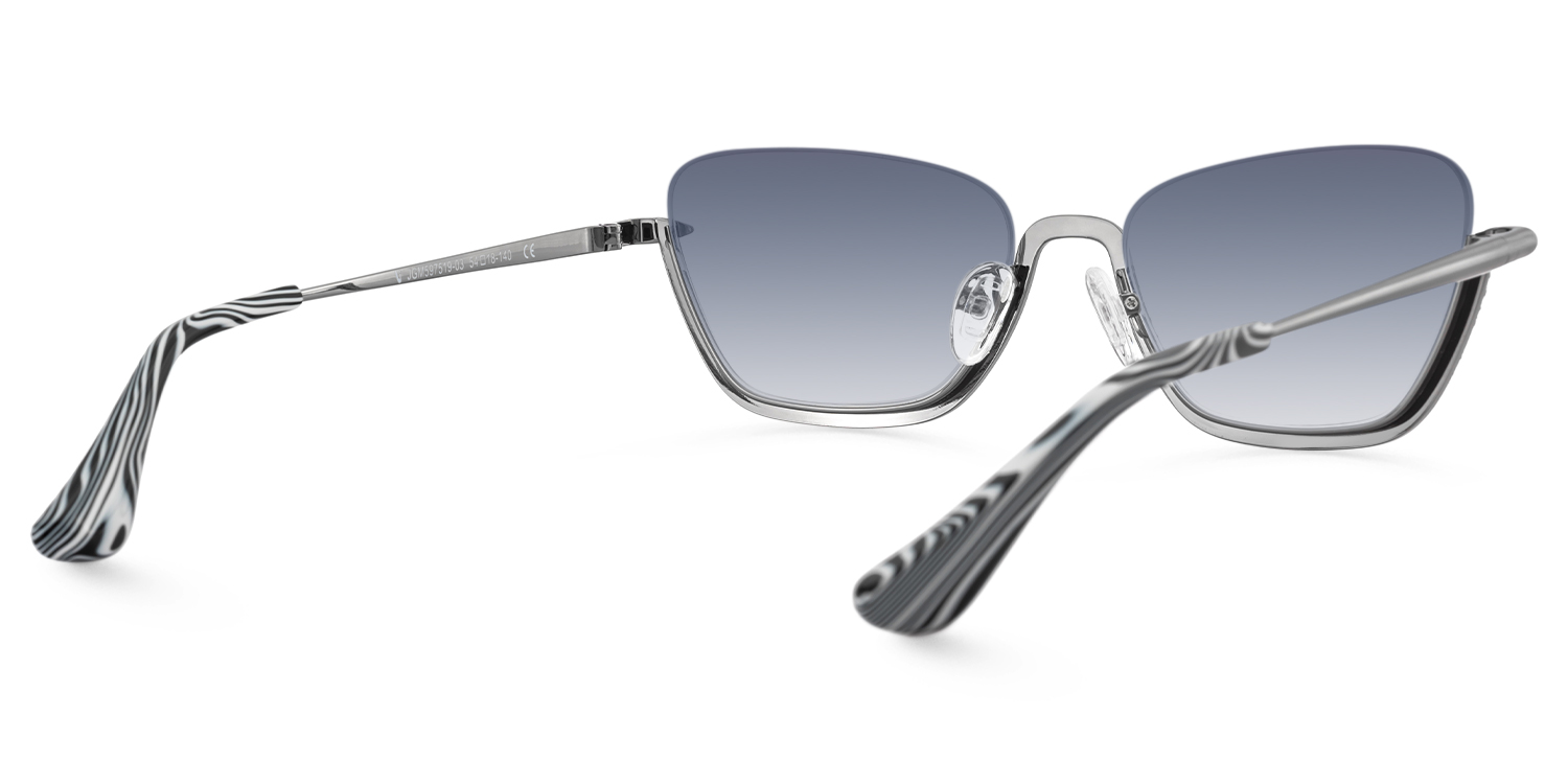 Viva - Cat Eye Black Sunglasses - 3