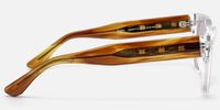 Asante - Crystal Brown Tinted Sunglasses | Vooglam Side View