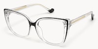 Darena - Cat Eye Black/Crystal Eyeglasses - 3
