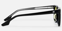 Aubrey - Square Black Sunglasses | Vooglam Side View