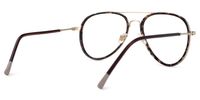 Farley - Aviator Tortoise Eyeglasses | Vooglam Side View
