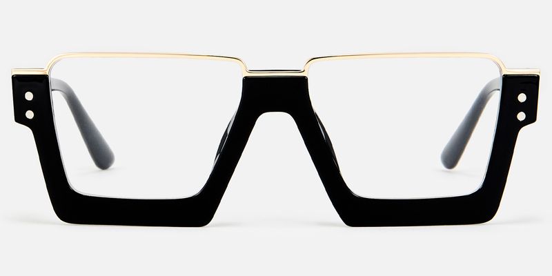 Dardhan - Rectangle Black Eyeglasses