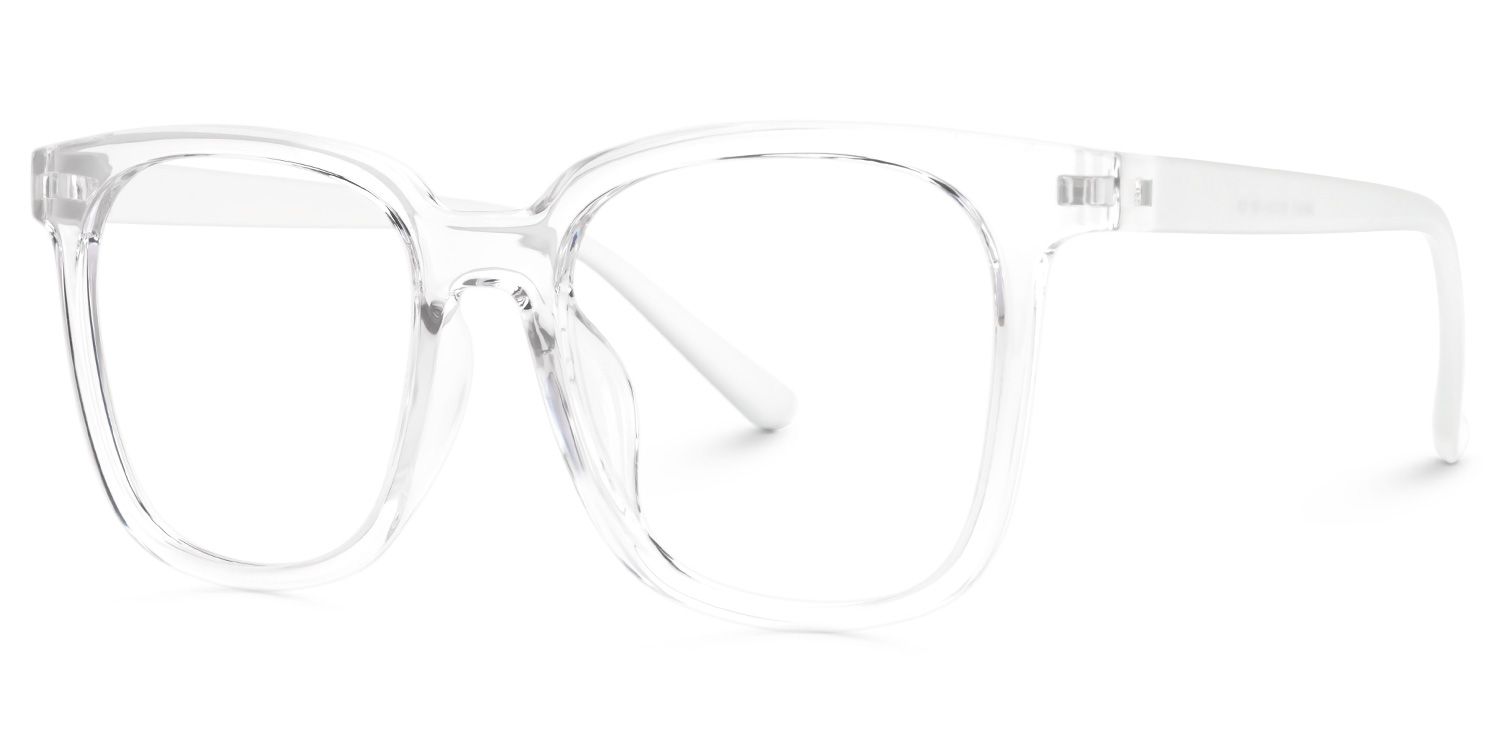 Faina - Square Crystal Eyeglasses | Vooglam Front View