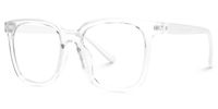 Faina - Square Crystal Eyeglasses | Vooglam Front View