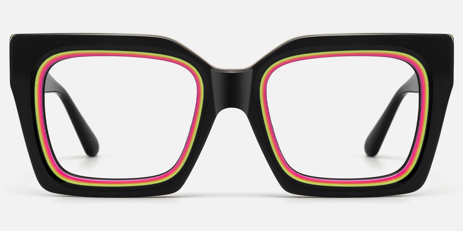 Trance - Square Black Eyeglasses product detail 2