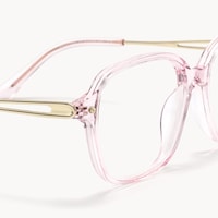 Odyssey - Square Pink Eyeglasses - 4