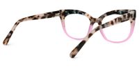 Edythe - Cat Eye Pink/Tortoise Eyeglasses | Vooglam Side View