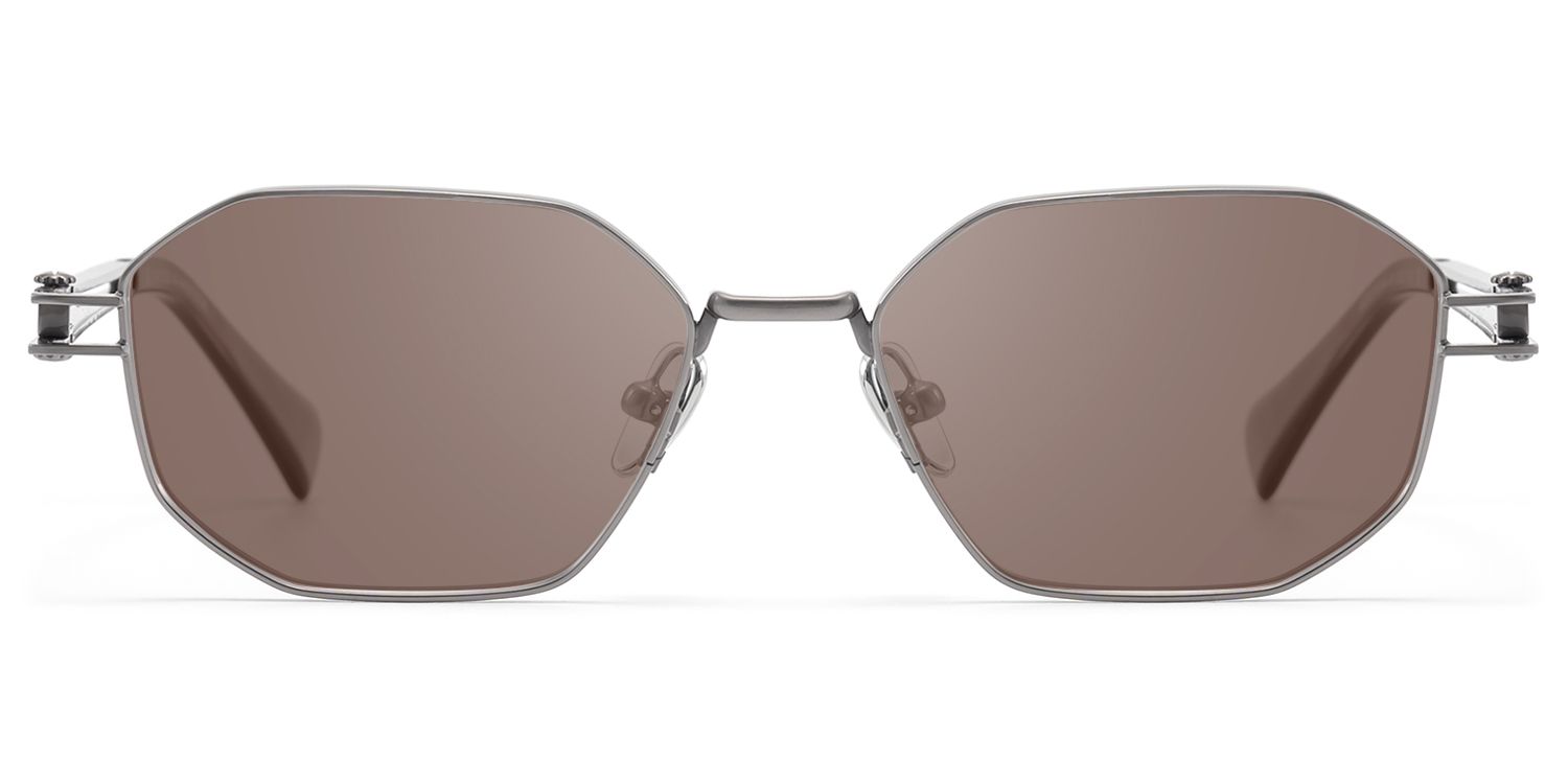 Frame Size of Loos - Pearl Gray Double Wire Sunglasses | Vooglam