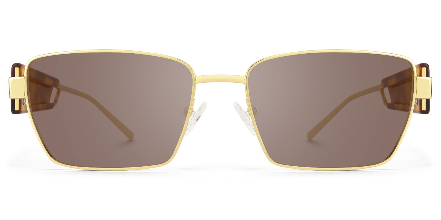 Rogue - Rectangle Gold Sunglasses | Vooglam Product Details 1