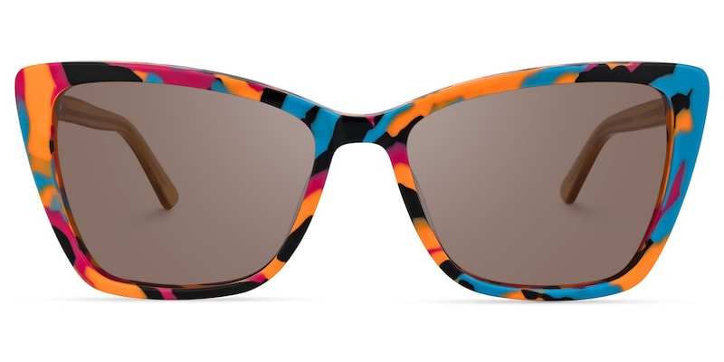 Sanchez - Rectangle Multicolor Sunglasses